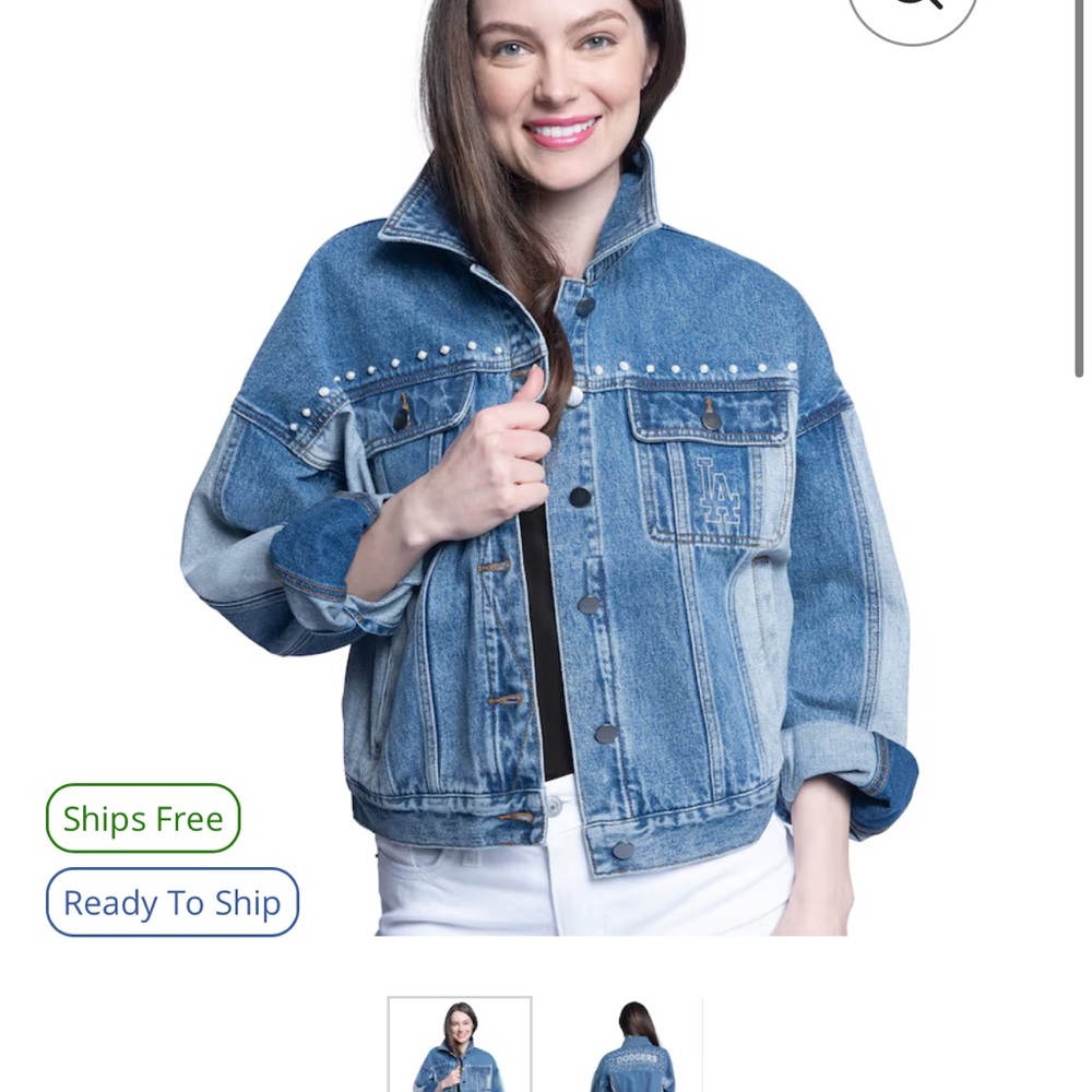 Classic Dodgers Blue Jean Jacket